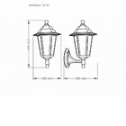 Arandela E27 1 Lâmpada 31cm Taschibra