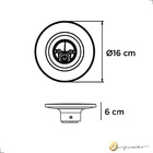 Arandela Eclipse 12w 3000k Preto