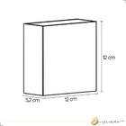 Arandela Eclipse Quadrada 12w 3000k Bivolt Branco