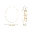 Arandela Eclipse Redonda Preta 19cm Led 9w 2700k Branco