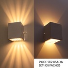 Arandela Efeito 10 Fachos Alumínio Preta + Lâmpada Led G9 5W