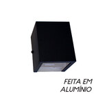 Arandela Efeito 10 Fachos Alumínio Preta + Lâmpada Led G9 7W