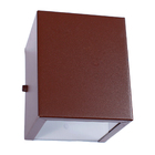 Arandela Efeito 2 Fachos 2 Focos Em Alumínio Externa Marrom-i