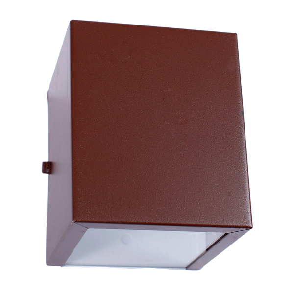 Arandela Efeito 2 Fachos 2 Focos Em Alumínio Externa Marrom-i