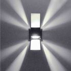 Arandela Efeito 2 Focos Box Aba Externa Interna Parede Preta