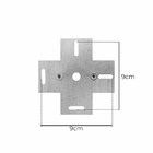 Arandela Efeito 2 Focos Box Aba Externa Interna Parede Preta