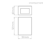Arandela Effekt 1 Facho Aberto 4w 3000k Stella - Branco