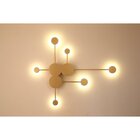 Arandela Elo Dourado (c)89cm (l)74cm (a)6cm 3x5w + 3x3w 3000k