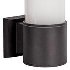 Arandela Em Alumínio E Vidro Retangular Preto