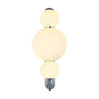 Arandela Em Led 12w Com 3 Bolas Opalina Bubble Or1246 Orluce