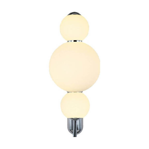Arandela Em Led 12w Com 3 Bolas Opalina Bubble Or1246 Orluce