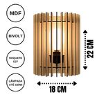 Arandela Em Mdf - Completa