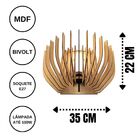 Arandela Em Mdf - Completa