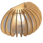 Arandela Em Mdf - Completa