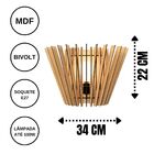 Arandela Em Mdf - Completa