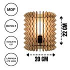 Arandela Em Mdf - Completa