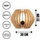 Arandela Em Mdf - Completa