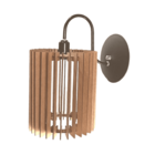 Arandela Em Mdf - Completa