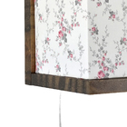 Arandela Escura Cubinho Rosa Quarto Bebê Infantil