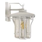 Arandela Estilo Industrial Branca + Lâmpada Filamento Led A60