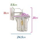 Arandela Estilo Industrial Branca + Lâmpada Filamento Led A60