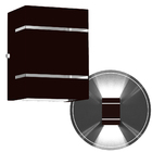 Arandela Externa 2 Frisos Foco Fachos Parede Muro Tabaco