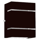 Arandela Externa 2 Frisos Foco Fachos Parede Muro Tabaco