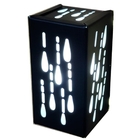 Arandela Externa- Modelo Chuva - Cor Preto