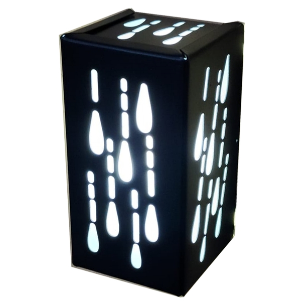 Arandela Externa- Modelo Chuva - Cor Preto