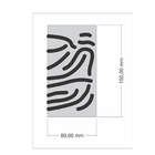 Arandela Externa- Modelo Nuvem - Cor Preto