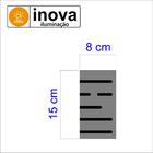 Arandela Externa- Modelo Sol - Cor Preto