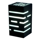 Arandela Externa- Modelo Sol - Cor Preto