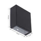 Arandela Externa Bivolt Preta Ideal Iluminação