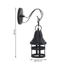 Arandela Externa Bivolt Preta IP20 Primor