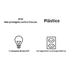 Arandela Externa Branca IP20 Grega Dital