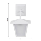 Arandela Externa Branca Metal IP20 Colonial Inspire