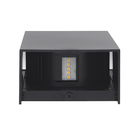 Arandela Externa Com LED Luz Amarela de Plástico Preta IP20 Magik Gaya