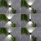 Arandela Externa Com LED Luz Amarela de Plástico Preta IP20 Magik Gaya