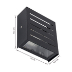 Arandela Externa de Parede Bivolt Preta IP40 Portalluz