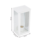 Arandela Externa de Parede Branca IP44 Ideal