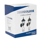 Arandela Externa de Parede Colonial Marrom IP43 Biancoluce