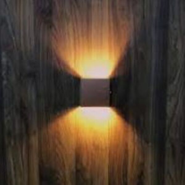 Arandela Externa Decorativa Preto 10x10x5,5cm Ip54