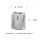 Arandela Externa E27 Branco IP42 Oval Lente Cristal Dital