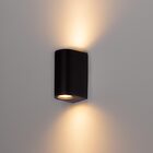 Arandela Externa E Interna Dots Marrom Corten Bella 15cm Para