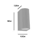 Arandela Externa E Interna Dots Preta Bella 15cm Para 2 Lâmpa