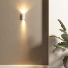 Arandela de Parede Externa IP65 LED Amarelo Focus Slim Gaya Branca Bivolt