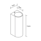 Arandela Externa IP65 Sem LED Inspire 15x 8x7cm Branco Bivolt