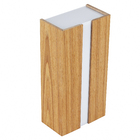 Arandela de Parede Externa Marrom Madeira IP20 Metalfran