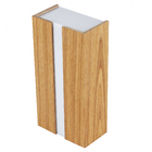 Arandela de Parede Externa Marrom Madeira IP20 Metalfran