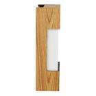 Arandela de Parede Externa Marrom Madeira IP20 Metalfran